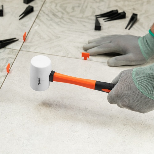 Киянка резиновая, 225 г, белая резина, фибергласовая рукоятка Sparta фото 7 Киянка резиновая, 225 г, белая резина, фибергласовая рукоятка Sparta фото 7