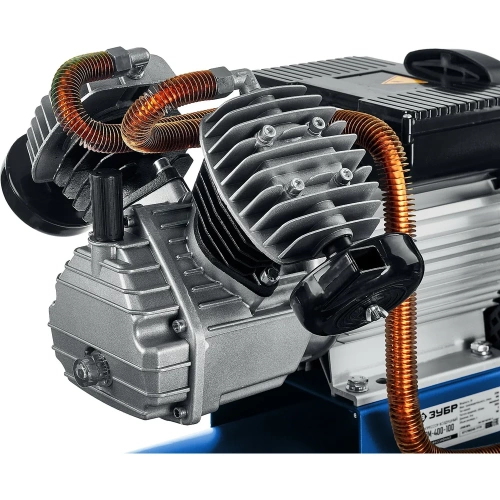 Воздушный масляный компрессор ЗУБР Профессионал 400 л/мин, 100 л, 2200 Вт, КПМ-400-100 фото 7 Воздушный масляный компрессор ЗУБР Профессионал 400 л/мин, 100 л, 2200 Вт, КПМ-400-100 фото 7