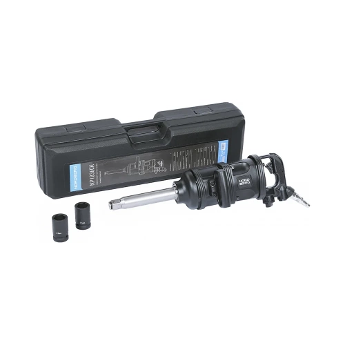 Ударный пневмогайковерт NORDBERG 1, 3600Нм, в кейсе с головками 32 и 33 мм NP18360K
