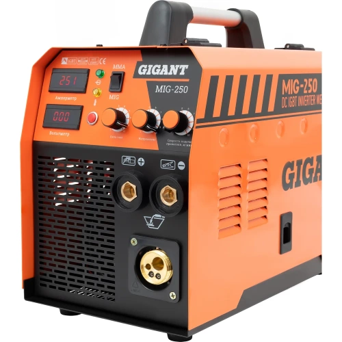 Сварочный полуавтомат - инвертор (250 A; EURO; ПВ 60%) Gigant MIG-250 фото 7 Сварочный полуавтомат - инвертор (250 A; EURO; ПВ 60%) Gigant MIG-250 фото 7