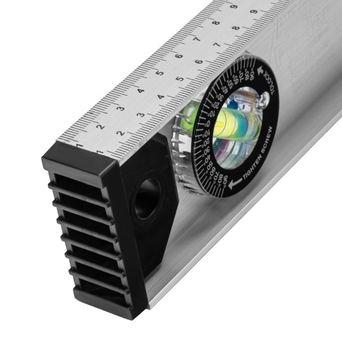 Уровень алюминиевый "Рельс", 2000 мм, 3 глазка (1 поворотный) Matrix фото 5