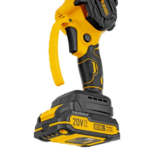 Цепная мини-пила аккумуляторная бесщет., CCS-150, шина 150 мм, Li-Ion, 20 В Denzel фото 28