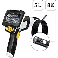 Видеоэндоскоп промышленный iCartool 5 метров, 2 камеры, 4.3", 1Мп, 1280х720, 8 мм сменный зонд IC-V112A-5