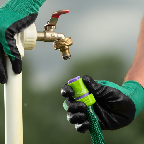 Соединитель пластмассовый, быстросъемный для шланга 3/4, аквастоп Palisad фото 6