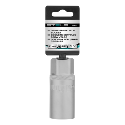 Головка торцевая свечная, двенадцатигранная, 21 мм, под квадрат 1/2 Stels фото 6