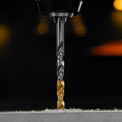 Сверло спиральное по металлу 6 x 93 мм, Р6М5, Golden Tip  Denzel фото 10