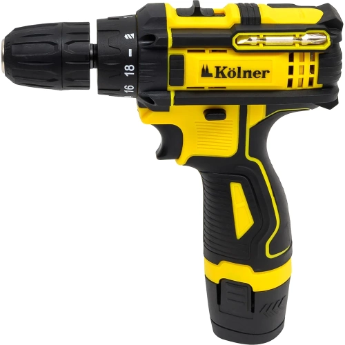 Дрель-шуруповерт аккумуляторная Kolner 12В, 29 Нм, KCD 12/2C, БЗП 0,8-10 мм, 0-350/1350 об/мин, 2 скорости, подсветка 8020100573 фото 8 Дрель-шуруповерт аккумуляторная Kolner 12В, 29 Нм, KCD 12/2C, БЗП 0,8-10 мм, 0-350/1350 об/мин, 2 скорости, подсветка 8020100573 фото 8