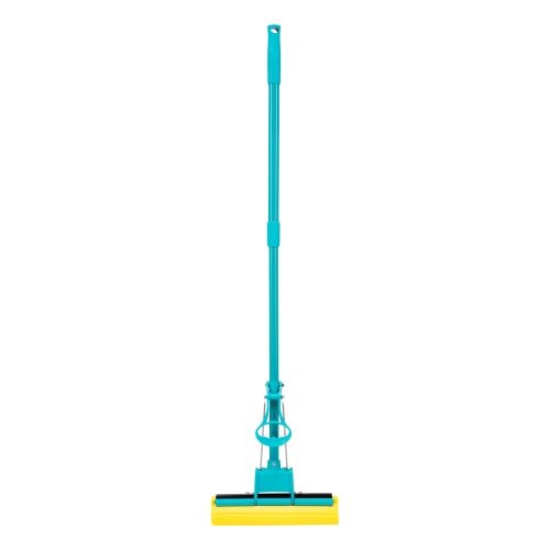 Швабра отжимная, 110 см, губка PVA 26х5,5х6 см, телескопическая рукоятка, бирюзовая, Home Palisad фото 5