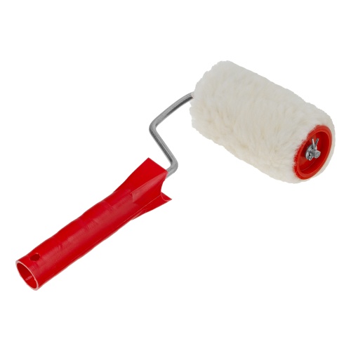 Валик "Натуральный мех", в сборе, 100 мм, D 48 мм, D ручки 6 мм, крепление шплинтом Сибртех фото 2