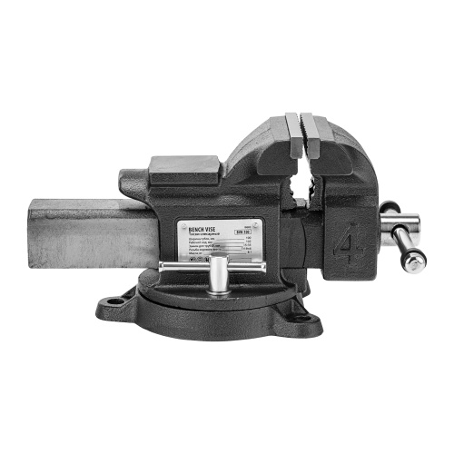 Тиски слесарные BVH-100, 100 мм, поворотные, стальная направляющая, с наковальней //Denzel фото 7