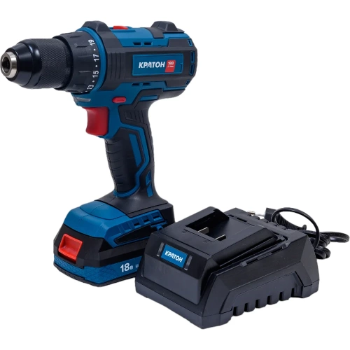 Аккумуляторная бесщеточная дрель-шуруповерт Кратон BCD18-OFA SET АКБ 2.0А·ч, ЗУ, кейс 3 11 01 072 Аккумуляторная бесщеточная дрель-шуруповерт Кратон BCD18-OFA SET АКБ 2.0А·ч, ЗУ, кейс 3 11 01 072