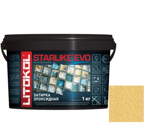 Затирка эпоксидная для швов Litokol Starlike Evo S.600 Giallo Vaniglia 1 кг