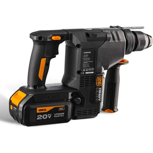 Перфоратор аккумуляторный RUNTEC PRO 2.9Дж, 20В, 2*4Ач, 850Вт RT-EH850 фото 3