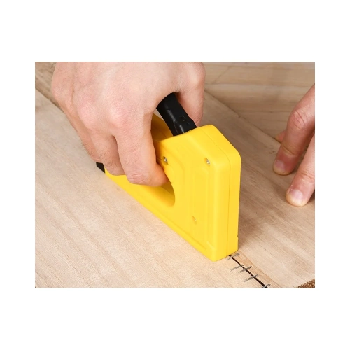 Мебельный строительный пластиковый степлер Deli DL238002 + 400 скоб (D-скобы тип 53/53А, размер 4-10) 147064 фото 5 Мебельный строительный пластиковый степлер Deli DL238002 + 400 скоб (D-скобы тип 53/53А, размер 4-10) 147064 фото 5