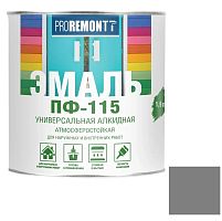 Эмаль Proremontt ПФ-115 RAL 7004 серая 1,9 кг