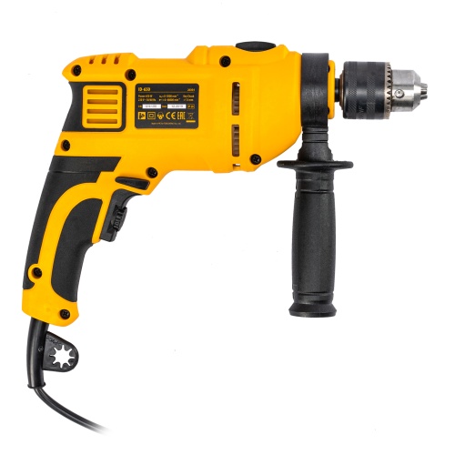 Дрель ударная ID-650, 650 Вт, 0-3000 об/мин, 48000 уд/мин Denzel фото 4