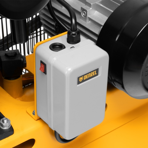 Компрессор воздушный рем. привод BCV 4000-T/100, 4,0 кВт, 100 литров, 690 л/мин Denzel фото 10