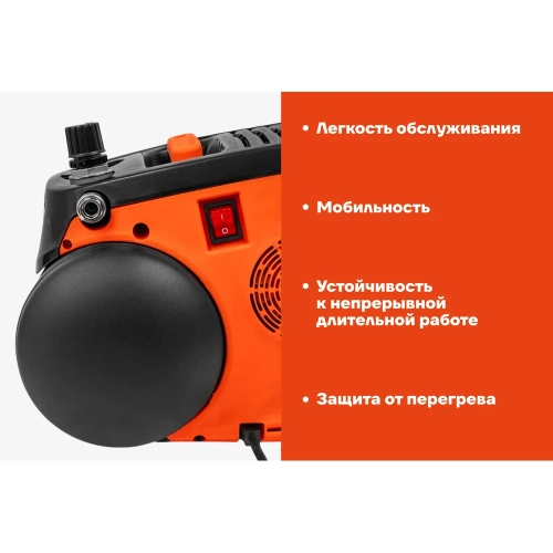 Безмасляный малошумный компрессор Gigant GSWK-6/180 фото 4