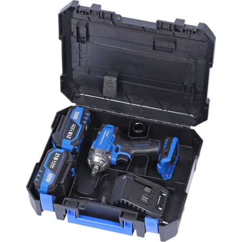 Гайковерт аккумуляторный NORDBERG 1/2, 21В, 500 Нм с двумя 4A аккум. и зар. уст-вом, в кейсе NE802K фото 5 Гайковерт аккумуляторный NORDBERG 1/2, 21В, 500 Нм с двумя 4A аккум. и зар. уст-вом, в кейсе NE802K фото 5