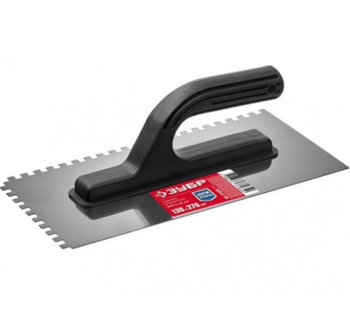 Гладилка Бибер 35314 нержавеющая зубчатая 8мм 130х270мм (12/60)