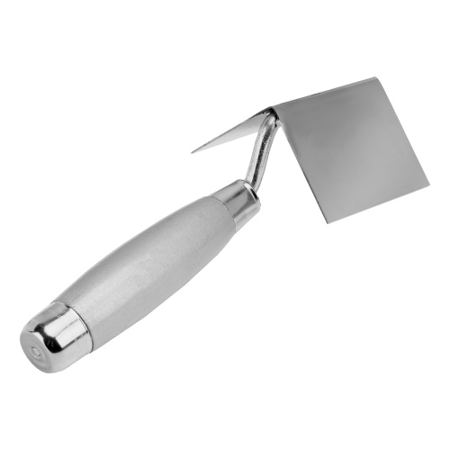 Мастерок из нержавеющей стали, 80 х 60 х 60 мм, для внутренних углов, деревянная ручка Matrix фото 2