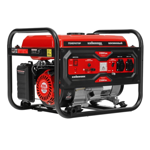 Генератор бензиновый LK-2800R, 2,8 кВт, 230В, ручной стартер Kronwerk фото 8