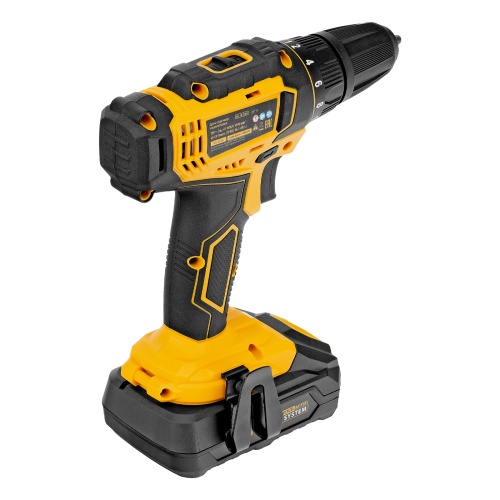 Дрель-шуруповерт аккумуляторная CDL-18-02BM, Li-Ion, 18 В, 2 аккумулятор Denzel фото 14