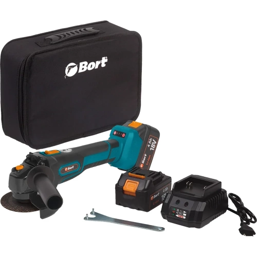 Шлифовальная угловая аккумуляторная машина BORT BWS-18Li-125 93722340 фото 3