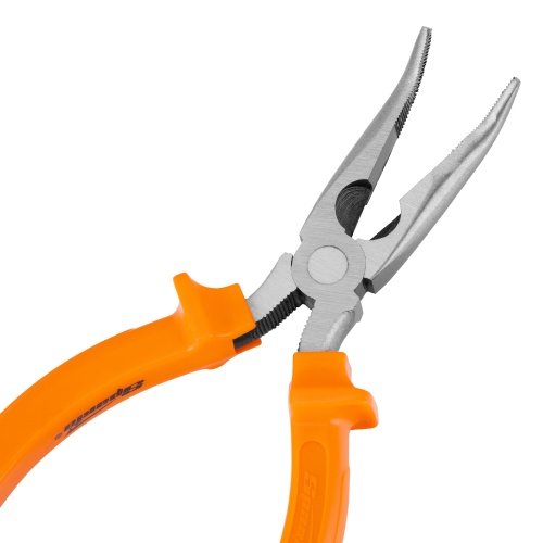 Длинногубцы изогнутые Classic, 160 мм, шлифованные, пластмассовые рукоятки Sparta фото 4