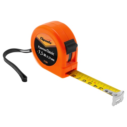 Рулетка Classic,7,5 м х 24 мм,пластиковый корпус Sparta фото 3