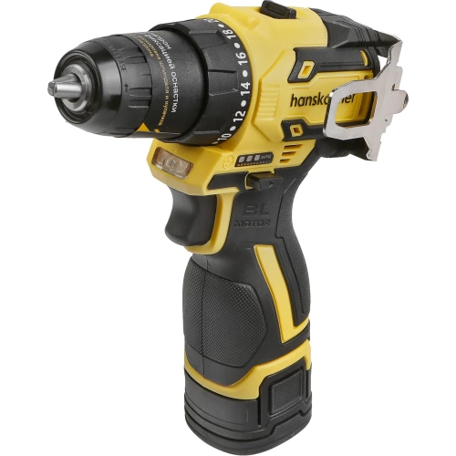 Дрель аккумуляторная Hanskonner б/щ PLATINUM, 14, 4В, 45Нм, 2x2.0Ач, 10мм, пл.патрон HCD1645SC