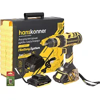 Аккумуляторный шуруповерт Hanskonner HCD1865C