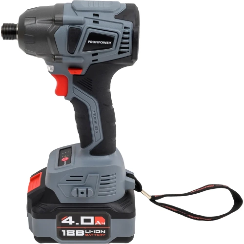 Аккумуляторный винтоверт беcщеточный импульсный Profipower MKDTD-18V (Li-ion-2шт, 4.0Ач, З/У speed, кейс) E0082 фото 3 Аккумуляторный винтоверт беcщеточный импульсный Profipower MKDTD-18V (Li-ion-2шт, 4.0Ач, З/У speed, кейс) E0082 фото 3