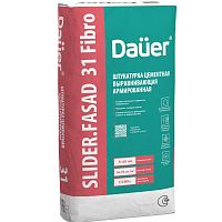 Штукатурка цементная выравнивающая Dauer Slider Fasad 31 армированная 25 кг
