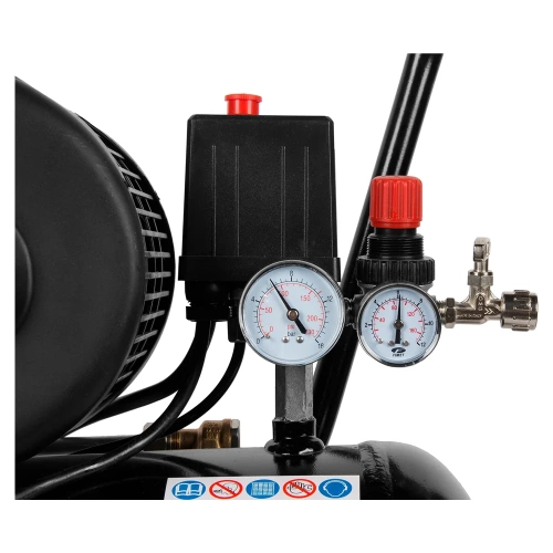 Масляный поршневой компрессор с прямым приводом WIEDERKRAFT 225 л/мин, 24л., WDK-90225 фото 7