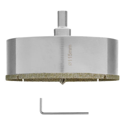 Сверло алмазное по керамограниту, 115 х 67 мм, трехгранный хвостовик Matrix фото 3