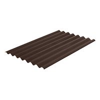 Шифер коричневый 1750х1130х5,2 мм 8 волн