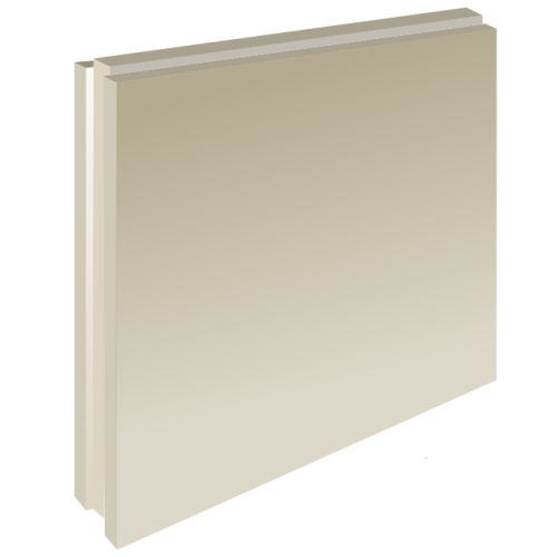 Плита пазогребневая Волма полнотелая 667х500х80 мм Плита пазогребневая Волма полнотелая 667х500х80 мм