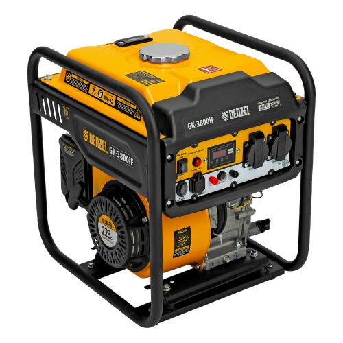 Генератор инверторный GK-3800iF, 3,8 кВт, 230 В, ручной старт DENZEL фото 2