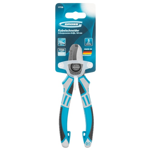Кабелерез, трехкомпонентные рукоятки, 160 мм Gross фото 6