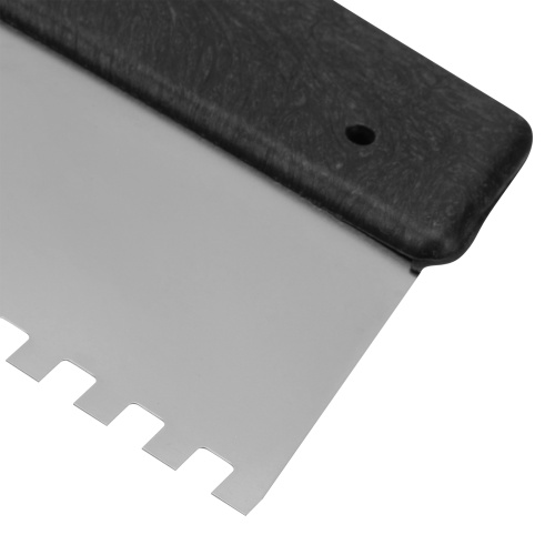 Шпатель из нержавеющей стали, 150 мм, зуб 8 х 8 мм, пластмассовая ручка Сибртех фото 4