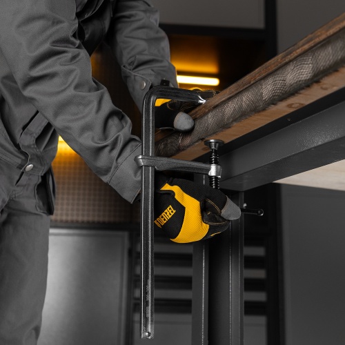 Струбцина F-образная, 120x300мм, кованая Denzel фото 7