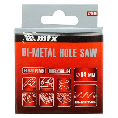 Коронка Bimetal, 64 мм Matrix фото 7 Коронка Bimetal, 64 мм Matrix фото 7