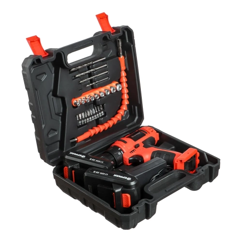 Набор электроинструмента ЕРМАК 29 предметов, шуруповерт 20В (2Ач, 2шт, 35Нм) 691-047 фото 11