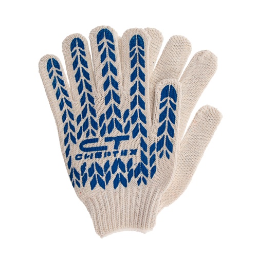 Перчатки х/б, ПВХ покрытие, "Протектор" 7 класс Сибртех Перчатки х/б, ПВХ покрытие, "Протектор" 7 класс Сибртех