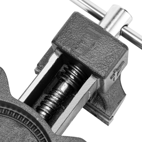 Тиски слесарные BVH-100, 100 мм, поворотные, стальная направляющая, с наковальней //Denzel фото 17