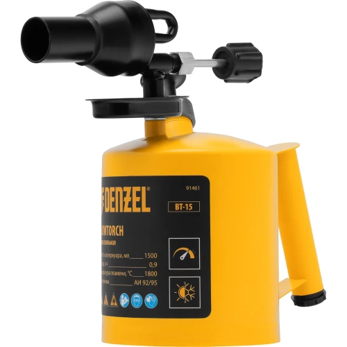 Лампа паяльная Denzel ВТ-15, 1,5 л 91461 фото 4