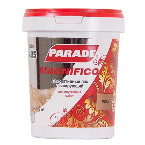 Лак декоративный Parade Deco Magnifico L85 медь 0,9 л