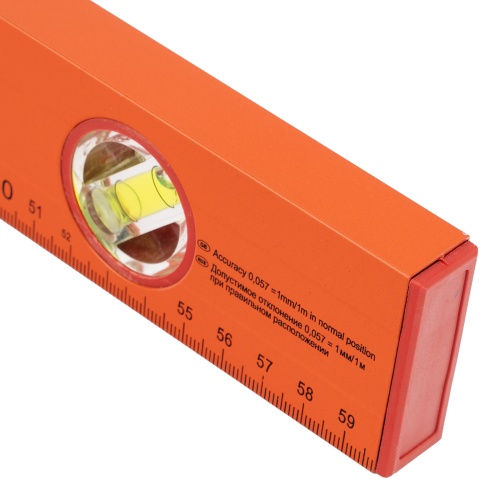 Уровень алюминиевый, 600 мм, 3 глазка, желтый, линейка Sparta фото 8 Уровень алюминиевый, 600 мм, 3 глазка, желтый, линейка Sparta фото 8