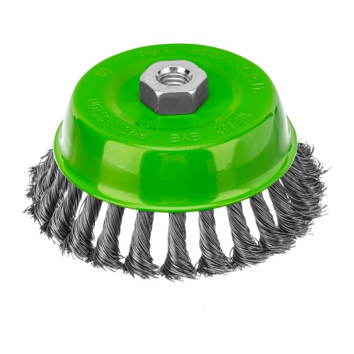 Щетка для УШМ, 125 мм, М14, "чашка", крученая металлическая проволока Сибртех